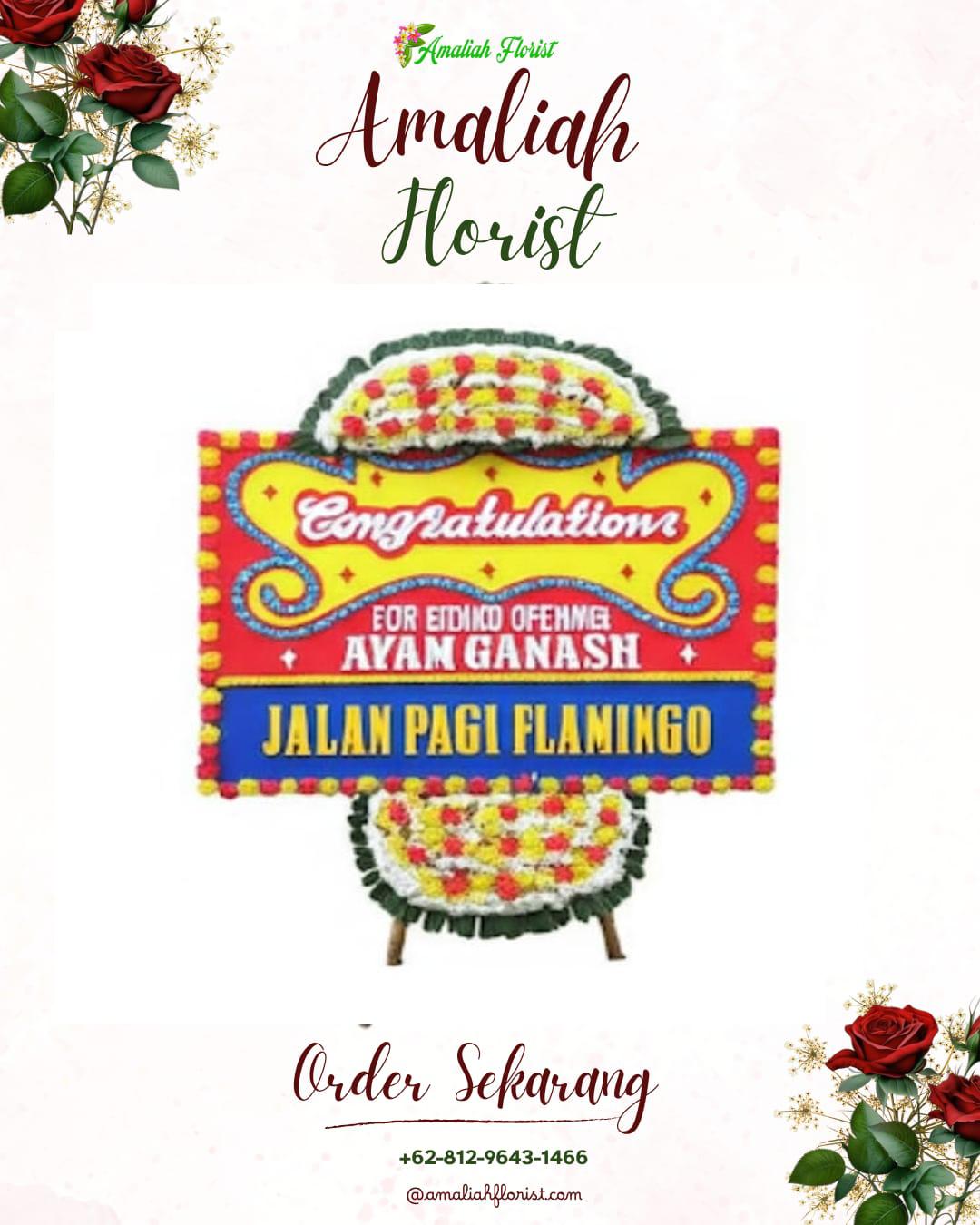 Sewa Papan Bunga Koroncong